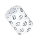 VITAMMY Autoband Elastic Cohesive Bandage 7.5cm x 450cm White smiley faces
