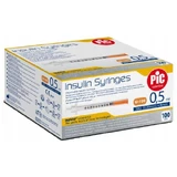 Jeringas de insulina PIC Jeringa de insulina desechable 0,5 ml G30 0,30 mm x 8 mm, 100 uds.