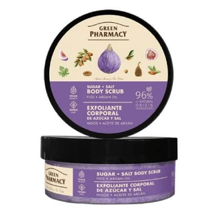 GREEN PHARMACY Lichaamsscrub met suiker en zout voor vijgen en arganolie, 200ml