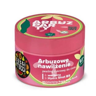 FARMONA TUTTI FRUTTI Hydraterende Suiker Lichaamsscrub Watermeloen en Verbena + Hydro Shot B5, 300g