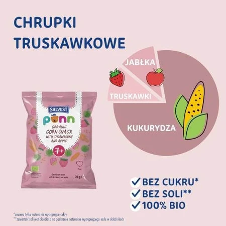 SALVEST PÕNN BIO Aardbeienchips, 20 g