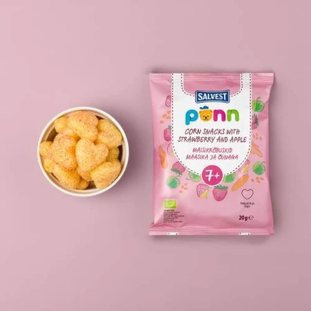 SALVEST PÕNN BIO Aardbeienchips, 20 g