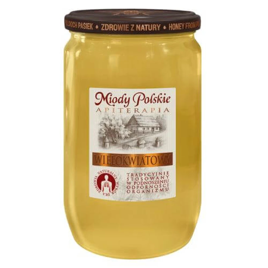 Miody Polskie Miód wielokwiatowy, 950 g