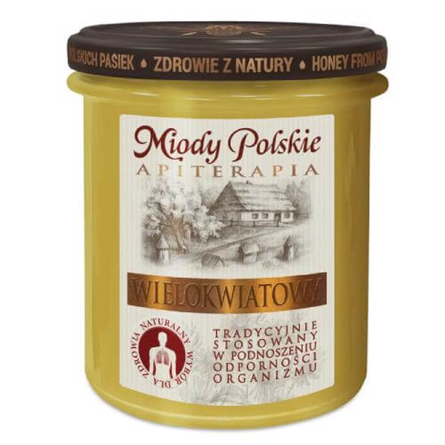 Miody Polskie Miód wielokwiatowy, 400 g