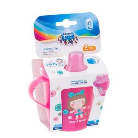 CANPOL BABIES TOYS rosa Puppen-Tropfbecher, 250ml 31/200