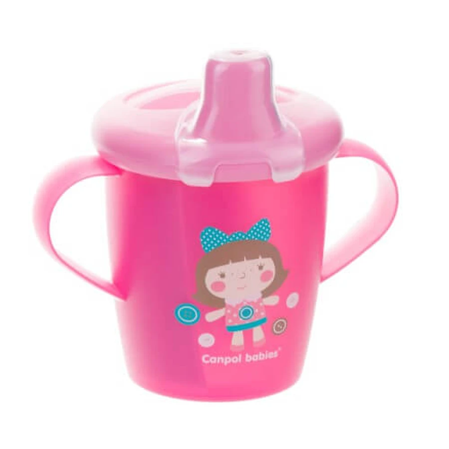 CANPOL BABIES TOYS rosa Puppen-Tropfbecher, 250ml 31/200