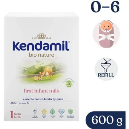 Kendamil BIO Nature 1 Säuglingsmilchpulver für Säuglinge ab Geburt, 600 g