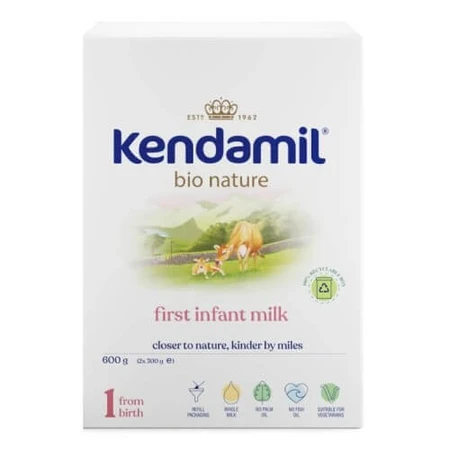Kendamil BIO Nature 1 Säuglingsmilchpulver für Säuglinge ab Geburt, 600 g