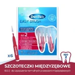 DENTEK Cepillos interdentales Easy Brush tamaño 2, 6pcs