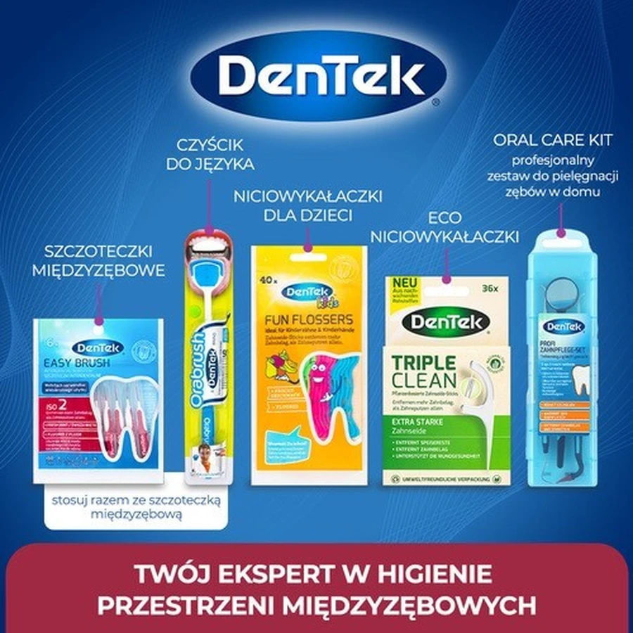 DENTEK Cepillos interdentales Easy Brush tamaño 2, 6pcs