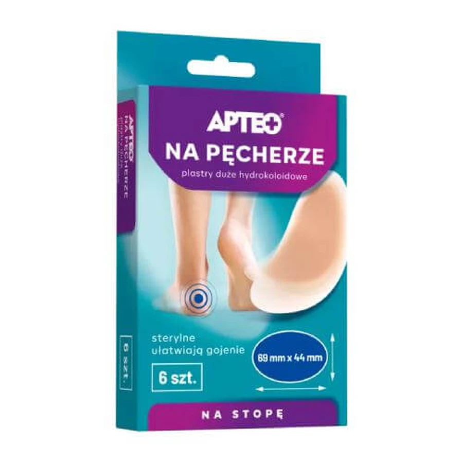 APTEO große Blasenpflaster, 6 Stück