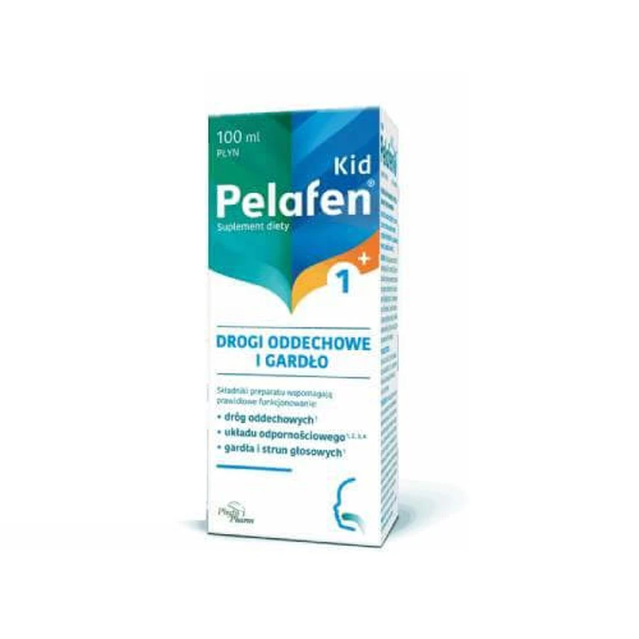 Pelafen Kid 1+ Respiratory tract and throat, 100 ml.