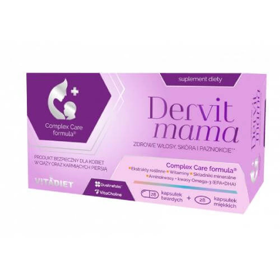 VITADIET Dervit mama, 28 Hartkapseln + 28 Weichkapseln