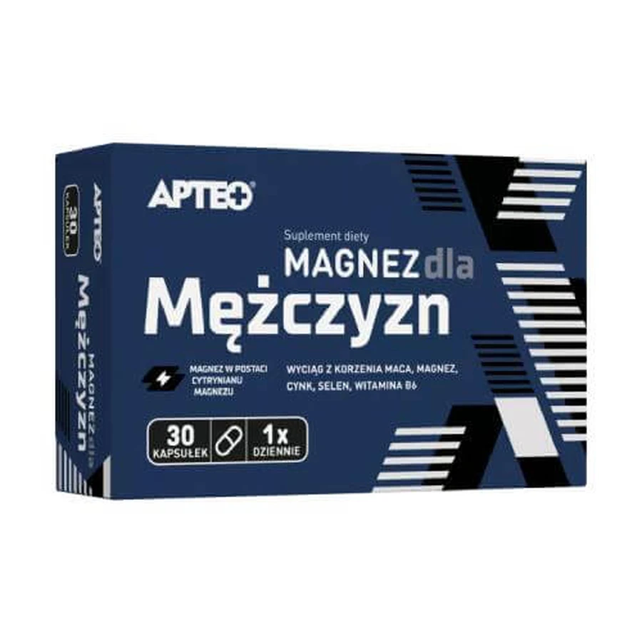 Magnesium for Men APTEO, 30 capsules