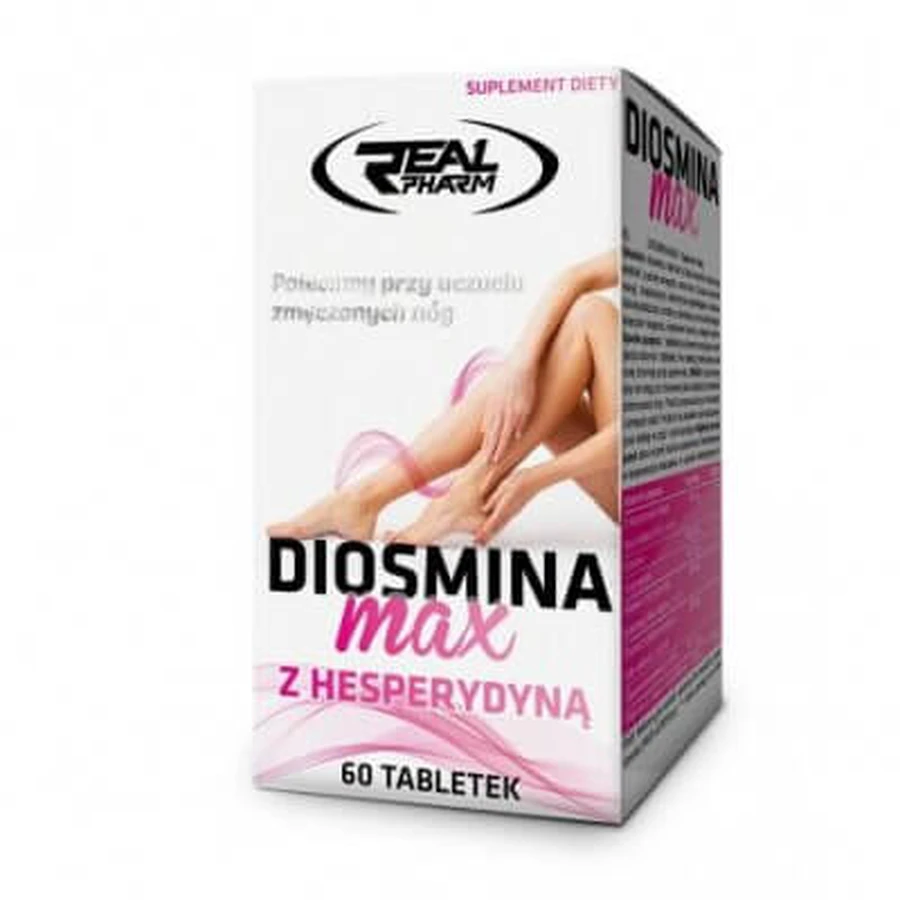 Real Pharm Diosmin Max met Hesperidine - 60 pillen
