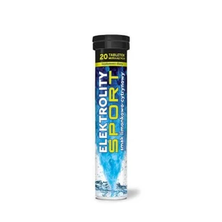 Electrolytes Sport with lime and lemon flavor, 20 mousse tablets.