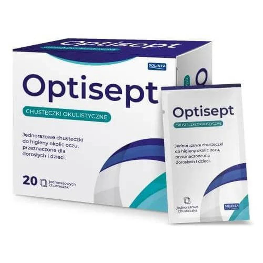 Optisept oogheelkundige doekjes, 20 stuks