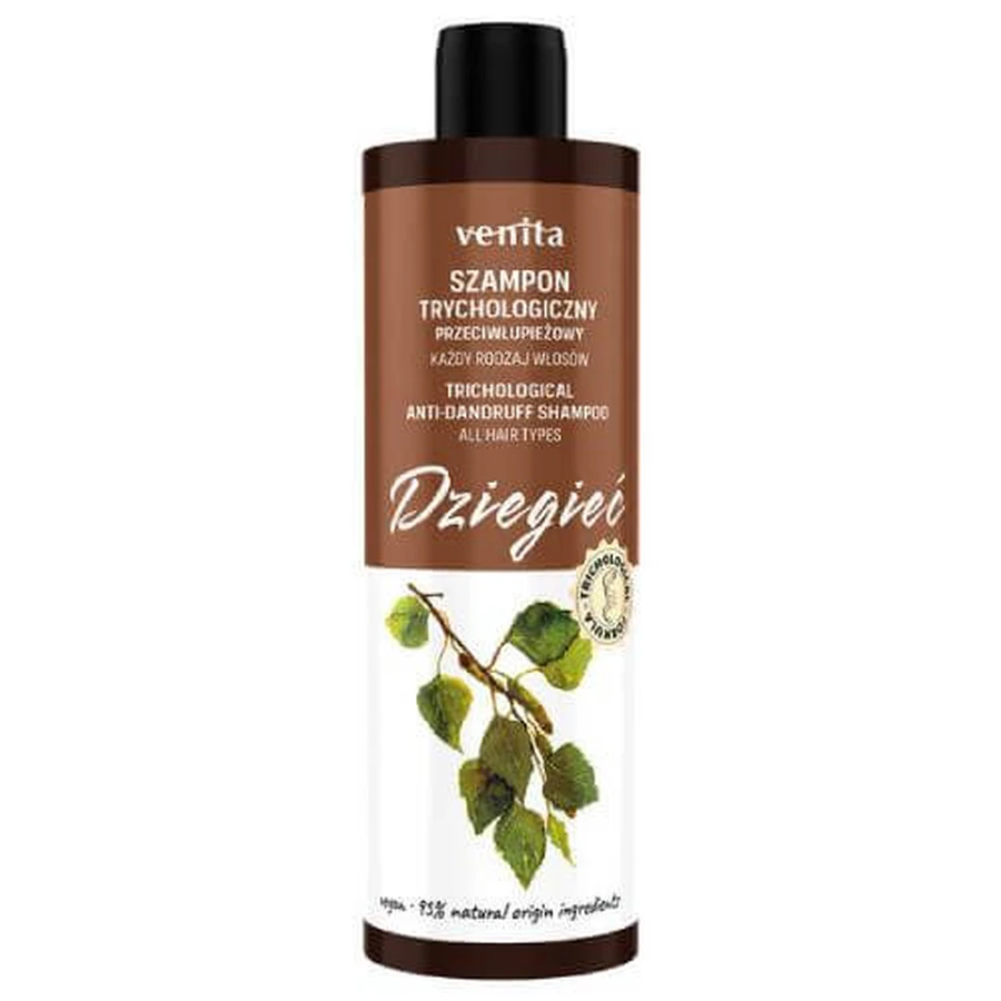 VENITA Trichological anti-dandruff shampoo for hair with tar, 300 ml