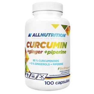 Allnutrition Curcumin + Ingwer + Piperin, 100 Kapseln