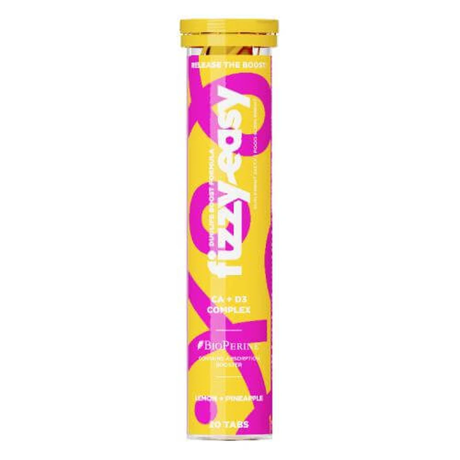 DuoLife Boost Formula Fizzy Easy Ca+D3 Complex, 20 comprimidos efervescentes