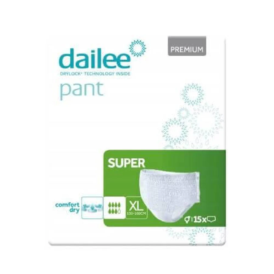 DAILEE Culotte Premium Super Absorbante XL, 15pcs