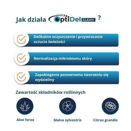OptiDel Clean Steriele Doekjes voor hygiëne van de ooglidranden en het gebied rond de ogen, 20 stuks