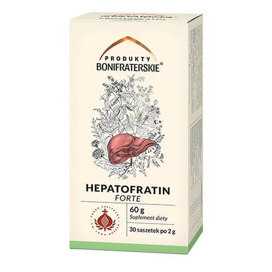 Produkty Bonifraterskie Hepatofratin Forte, 30saszetek: ceny i cechy