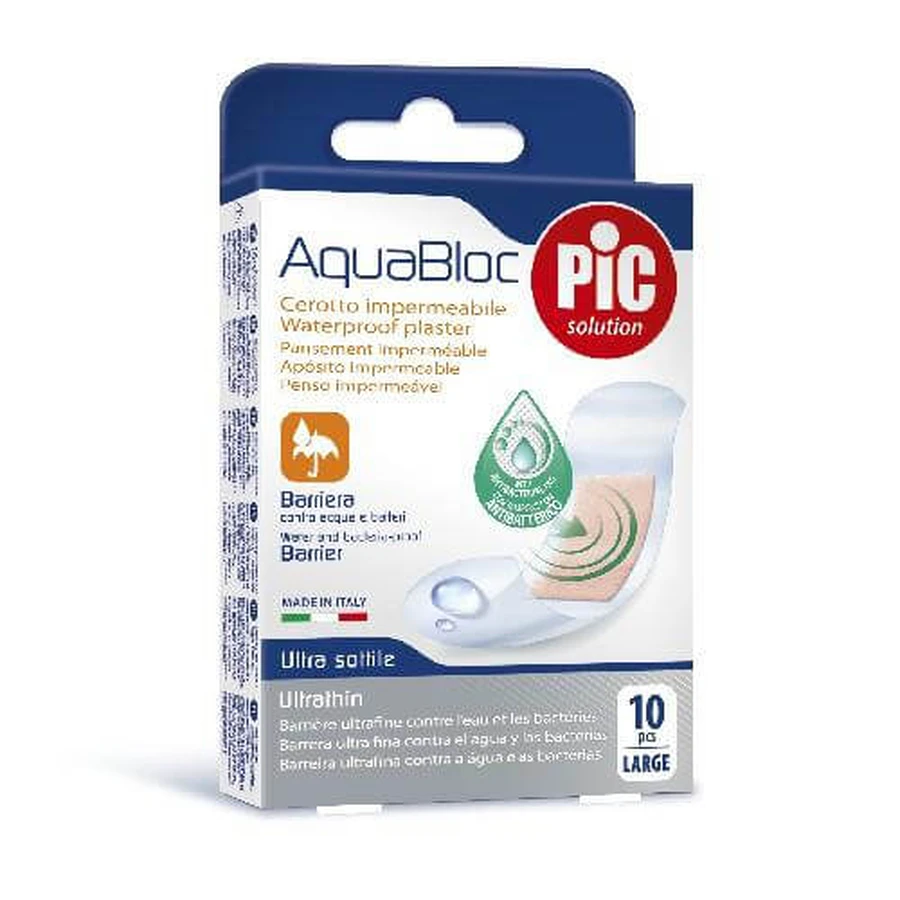 PIC AquaBlock pleisters 25 x 72mm, 10 stuks