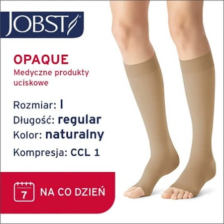 JOBST OPAQUE long compression knee socks CCL1 natural, size 1 OP
