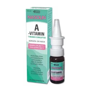 Nasolin A-Vitamin Thymian-Eukalyptus Befeuchtendes und pflegendes Nasenspray, 10 ml