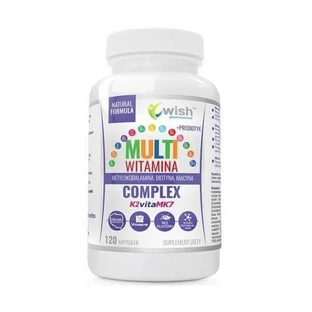 Wish Pharmaceutical Multivitamin Complex + Prebiotic, 120 caps