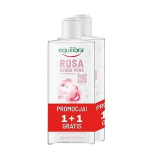 EQUILIBRA Rosa Erfrischendes reines Rosenwasser, 2x200ml