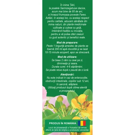 Tee zur Darmreinigung, D82, 50 g, Fares