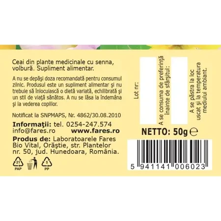 Tee zur Darmreinigung, D82, 50 g, Fares