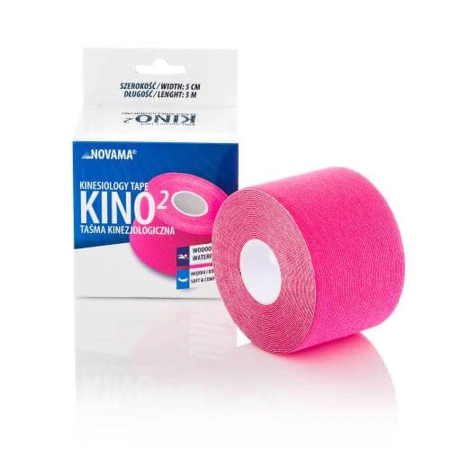 NOVAMA KINO 2 Cinta kinesiológica 5cm x 5m rosa