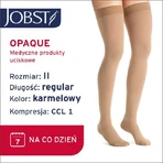 JOBST OPAQUE lange Kompressionsstrümpfe CCL1 karamell, Größe 2 ZP
