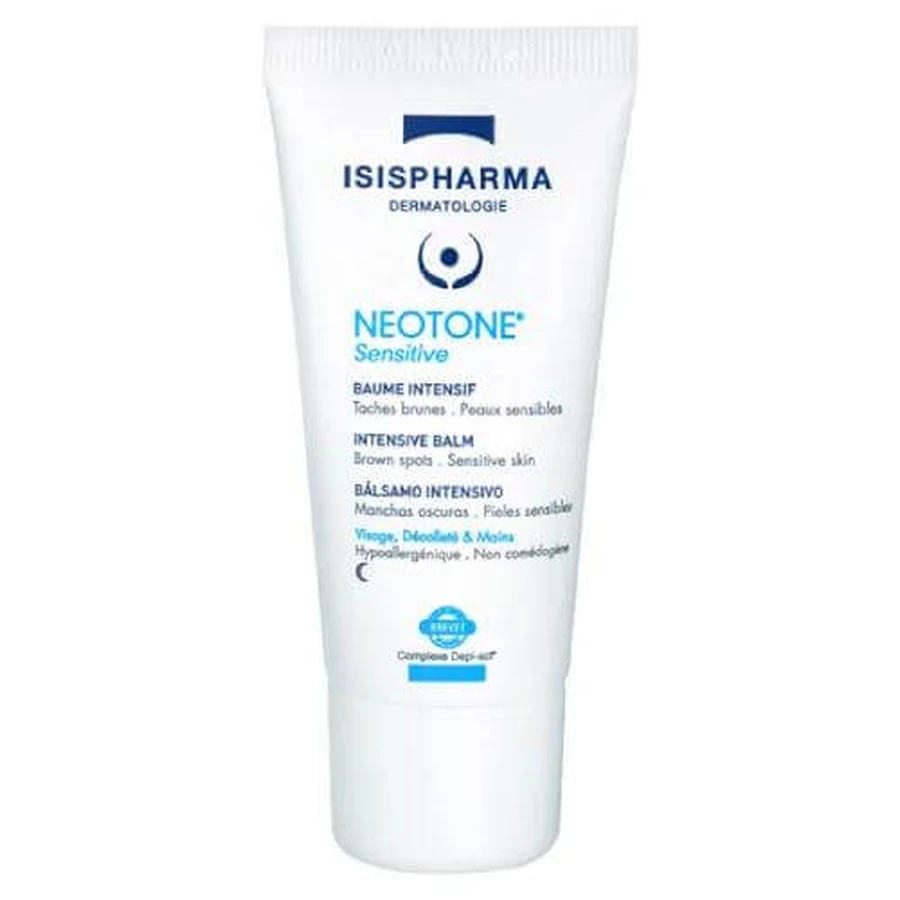 ISISPHARMA NEOTONE SENSITIVE Loción facial para eliminar la decoloración de la piel por la noche, 30 ml