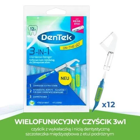 DENTEK Multifunktionsreiniger 3in1 On The Go, 12 Stück