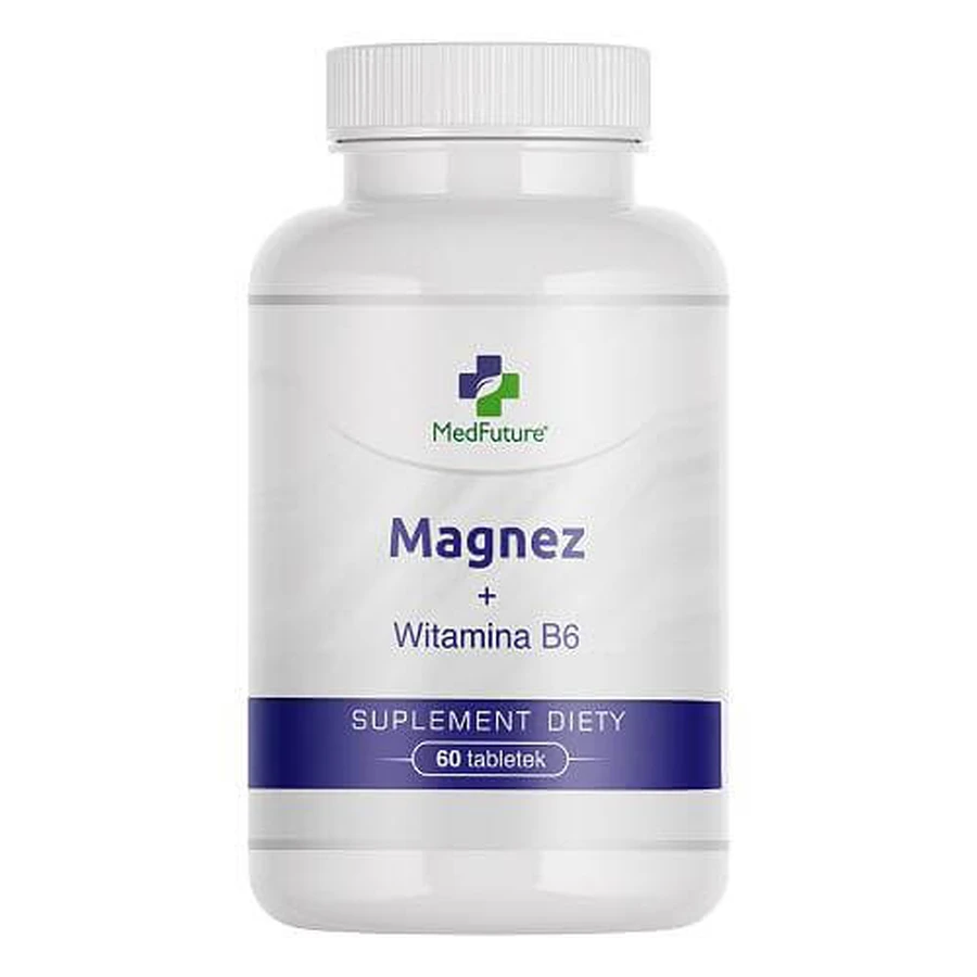 MedFuture Magnésium + Vitamine B6, 60 comprimés