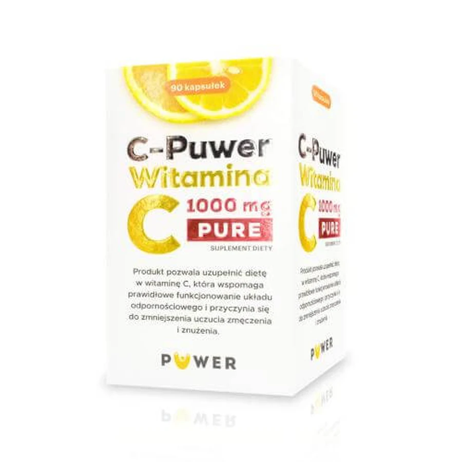 C-Puwer Vitamina C PURA 1000mg, 90 cápsulas