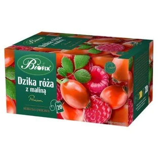 BiFix Wildrose-Himbeer-Früchtetee, 20x2g