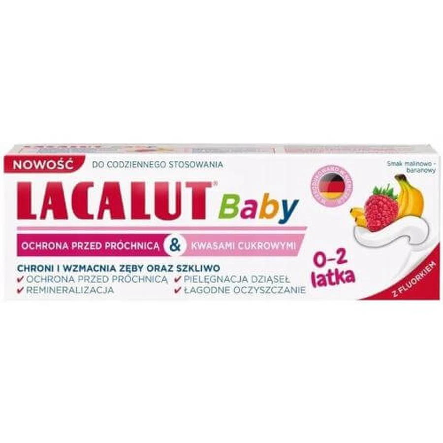 LACALUT Baby tandpasta voor kinderen 0-2 jaar, 55ml