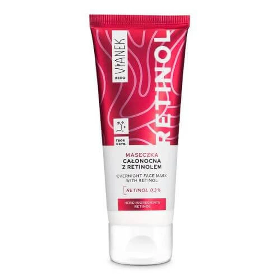 Vianek Hero All-Night Masker met Retinol, 75 ml