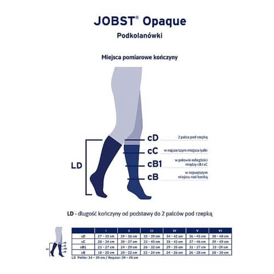JOBST OPAQUE lange compressiekniekousen CCL2 karamel, maat 3 ZP