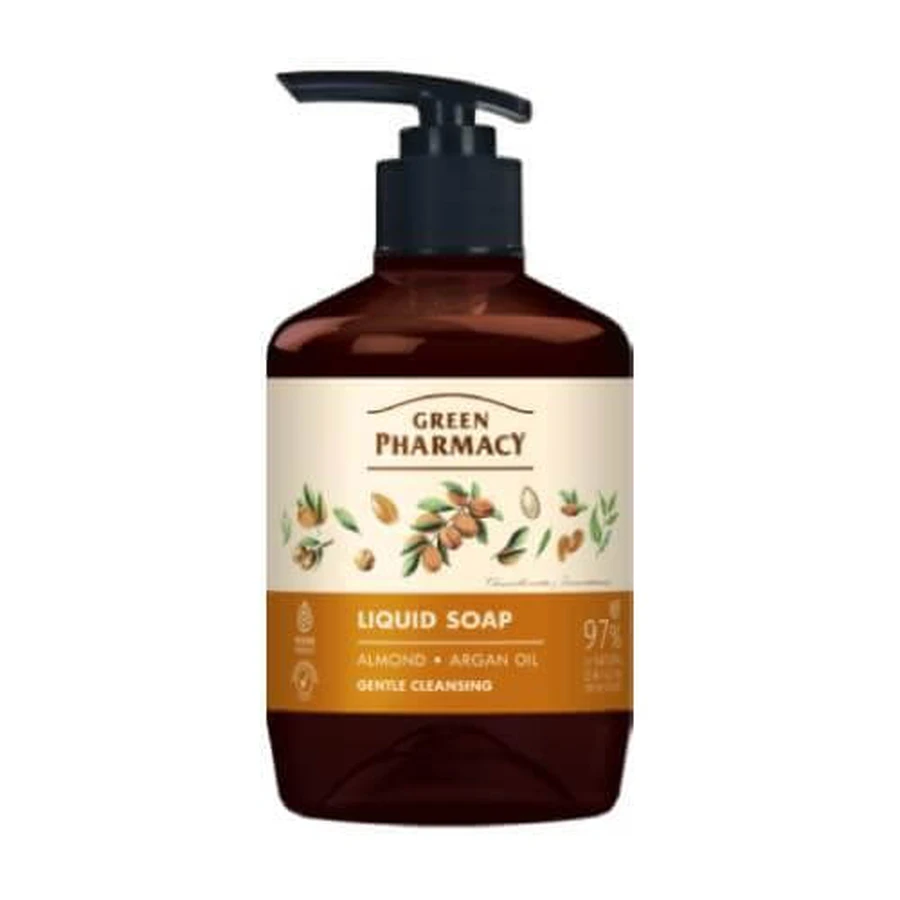 GREEN PHARMACY Amandel en Arganolie Vloeibare Zeep, 460ml