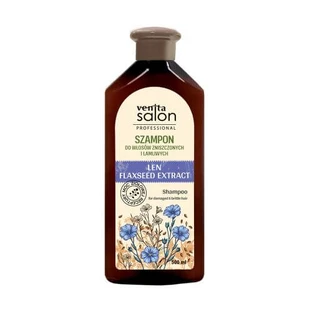 VENITA Salon Professional Shampoo met vlas voor beschadigd en breekbaar haar, 500ml