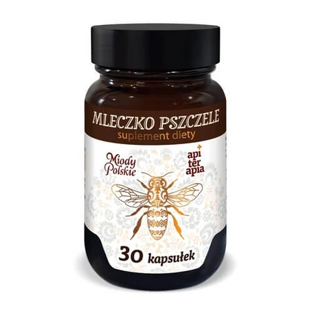 Miody Polskie Lyophilized bee milk, 30 capsules