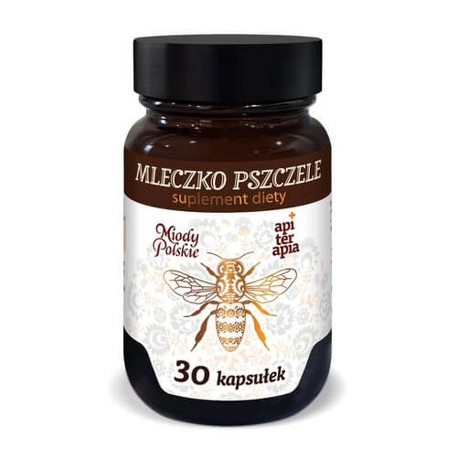 Miody Polskie Lyophilized bee milk, 30 capsules