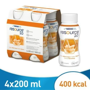 Resource 2.0 abrikozensmaak vloeistof, 4x200ml