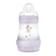 MAM Perfect Start Sticlă anti-colică 0m+ 160ml violet